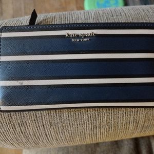 Kate Spade blue and tan wallet